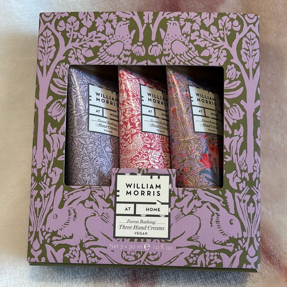 William Morris At Home Forest Bathing Hand Cream Set of 3 NWT 3x 1.0 oz